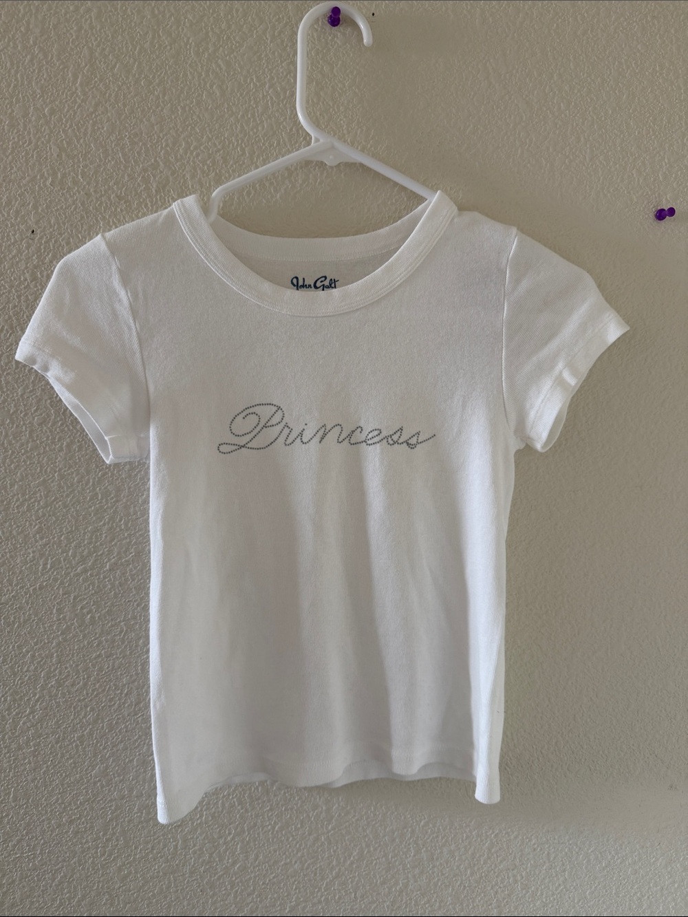 Brandy melville white Ashlyn princess top